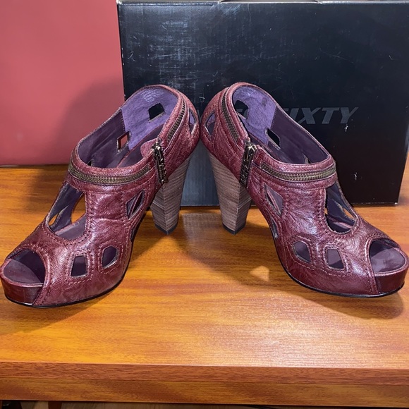 Miss Sixty • “Hailey” Purple Blocked Peep Toe heels - Picture 6 of 14